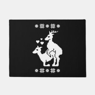 Merry Xmas Ugly Christmas Doormat