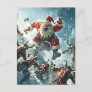 Merry Zombie Christmas Postcard