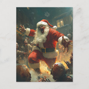Merry Zombie Christmas Postcard