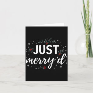 Merryd Matching Christmas Wedding Party Married Card