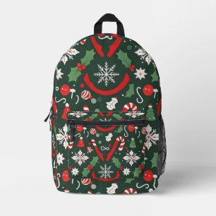 "MerryGlow Magic" Printed Backpack