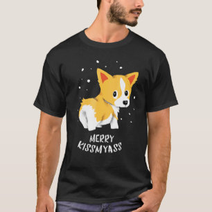 Merrykissmyass Corgi Christmas T-Shirt