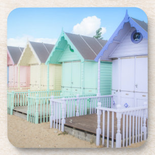 Mersea Island Beach Huts Coaster
