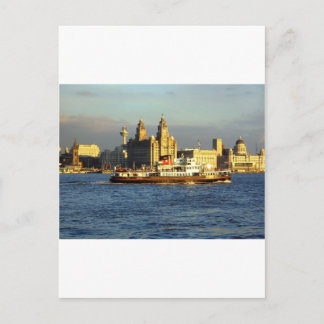 Mersey Ferry & Liverpool Waterfront Postcard