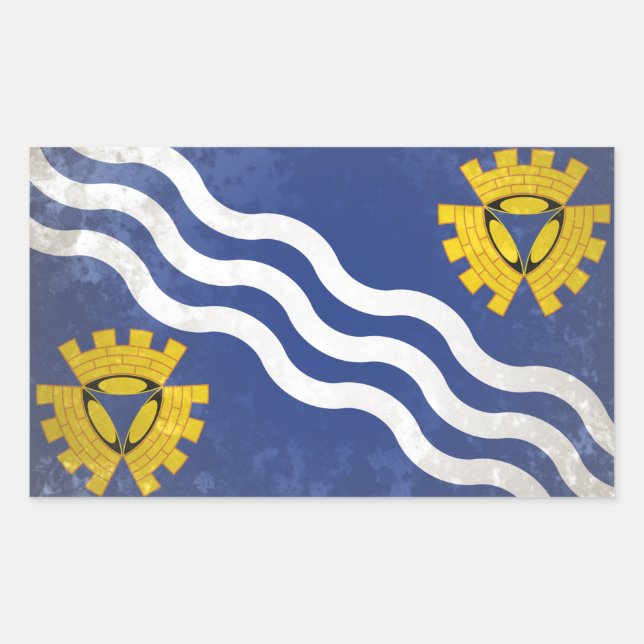 Merseyside Rectangular Sticker (Front)