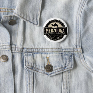 Merzouga Sahara Camel Ride Vintage Badge Retro M