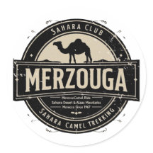 Merzouga Sahara Camel Ride Vintage Badge | Retro M