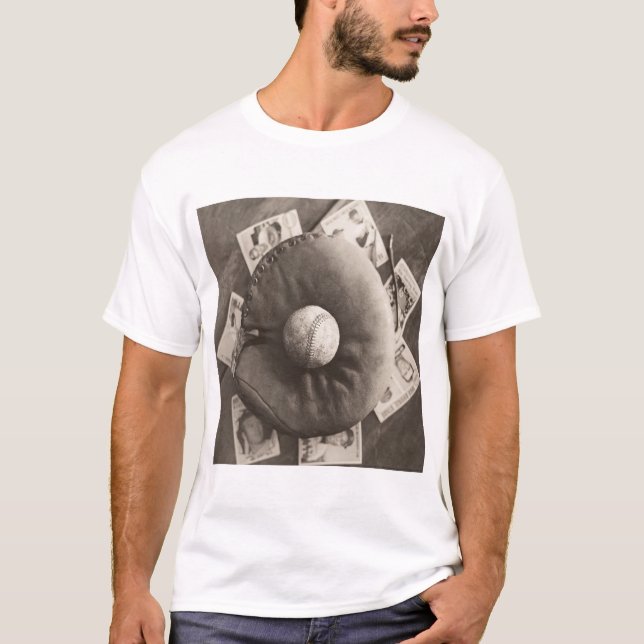 MES01BWD3 Baseball Cards.tif T-Shirt (Front)