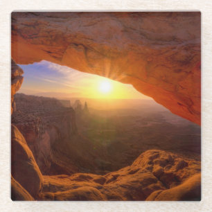 Mesa Arch, Canyonlands National Park Glass Coaster