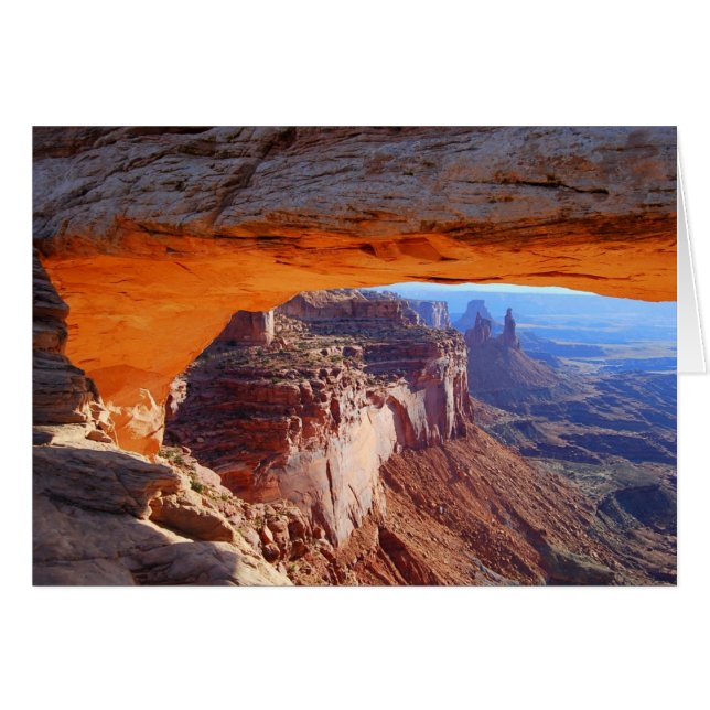 Mesa Arch Sunrise Utah Card (Front Horizontal)