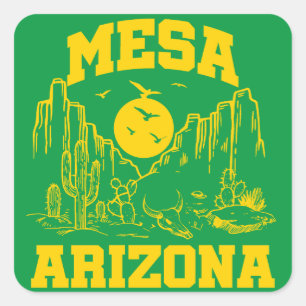 Mesa,Arizona Square Sticker