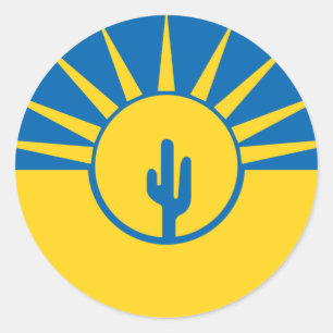 Mesa, Arizona, United States flag Classic Round Sticker