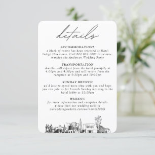 Mesa Arizona Wedding Small Vertical Details Enclosure Card