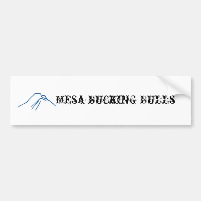 mesa bucking bulls bumper sticker (Front)