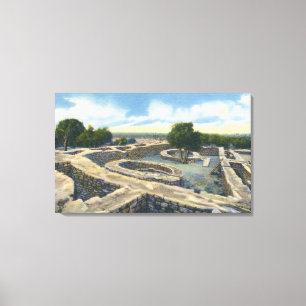 Mesa Verde Nat. Park, Colorado - Sun Temple Canvas Print