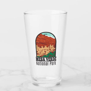 Mesa Verde National Park Colorado Colourful Vintag Glass