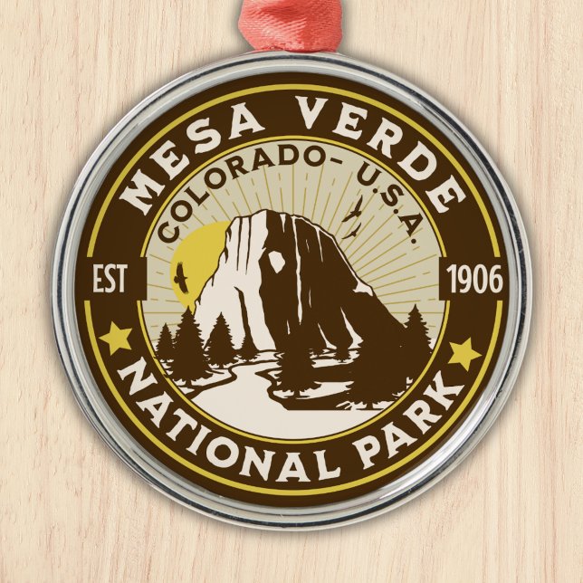 Mesa Verde National Park Desert Landscape Metal Tree Decoration (Creator Uploaded)