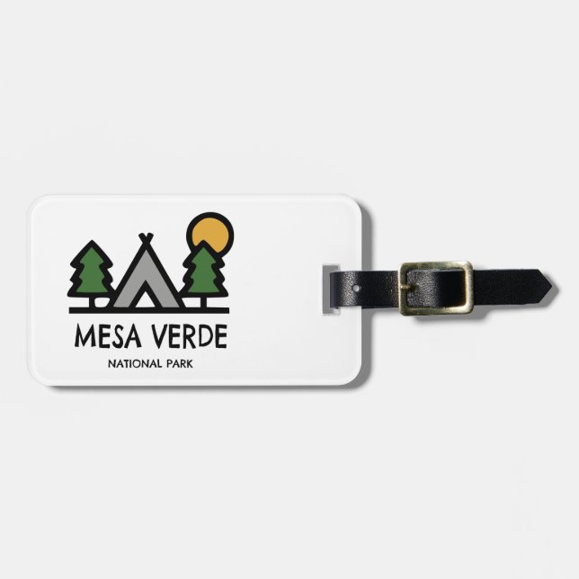 Mesa Verde National Park Luggage Tag (Front Horizontal)