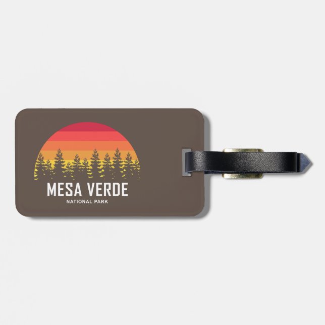 Mesa Verde National Park Luggage Tag (Back Horizontal)