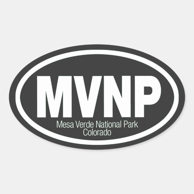 Mesa Verde National Park Oval Sticker (Front)