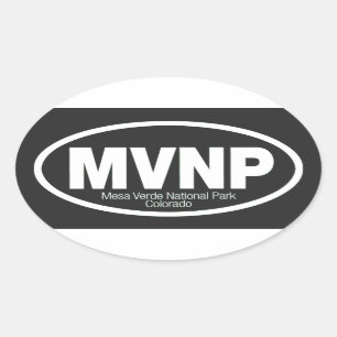 Mesa Verde National Park Oval Sticker