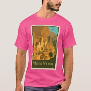 Mesa Verde National Park Poster Minimalist Wall Ar T-Shirt
