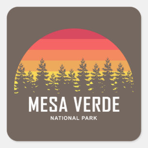 Mesa Verde National Park Square Sticker