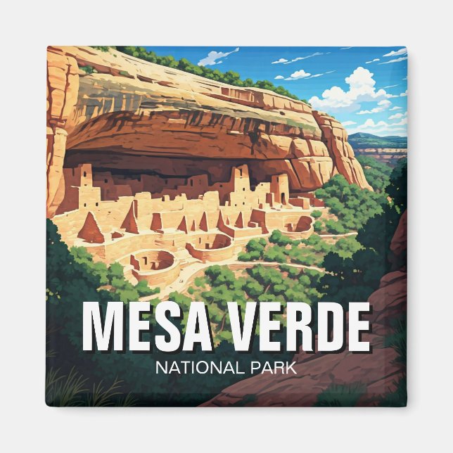 Mesa Verde National Park Travel Magnet (Front)