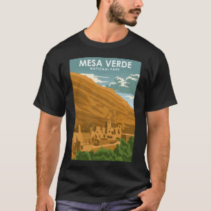Mesa Verde National Park Vintage Travel Poster  T-Shirt