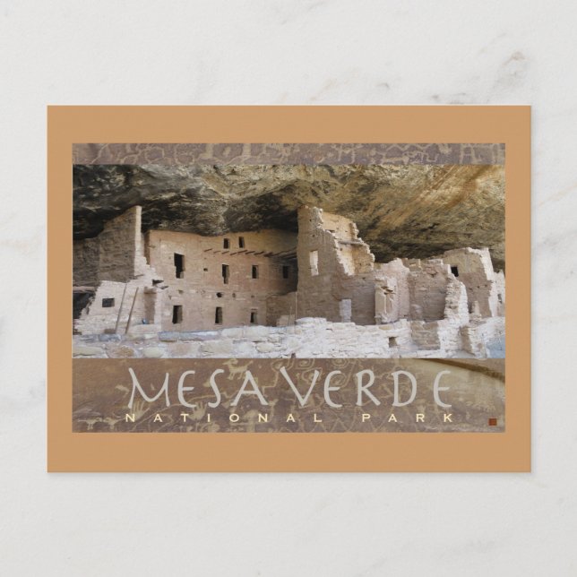 MESA VERDE NAT'L PARK--Colorado-Spruce Tree House- Postcard (Front)