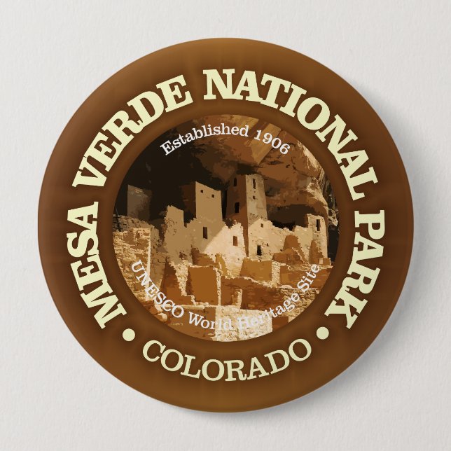 Mesa Verde NP2 10 Cm Round Badge (Front)