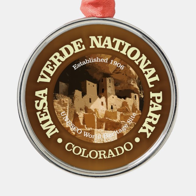 Mesa Verde NP2 Metal Tree Decoration (Front)