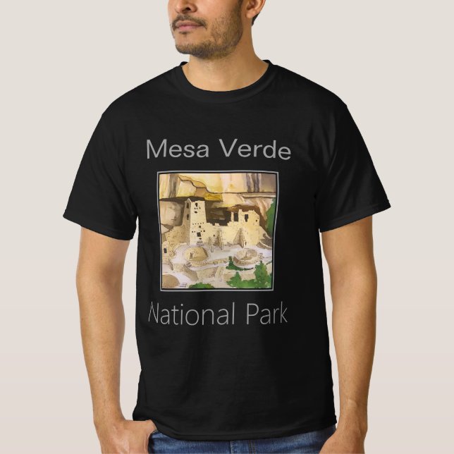 Mesa Verde Pueblo, Mesa Verde National Park T-Shirt (Front)