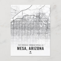 Mesa Wedding Weekend Details Enclosure Card