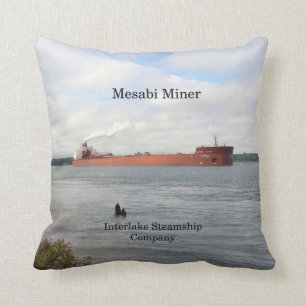 Mesabi Miner square pillow
