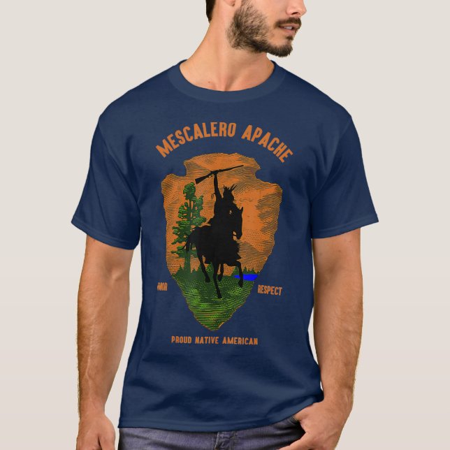 MESCALERO APACHE Tribe Native American Indian T-Shirt (Front)