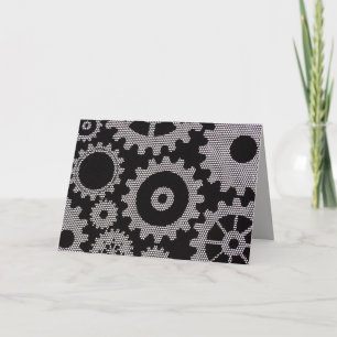 mesh gears greeting card