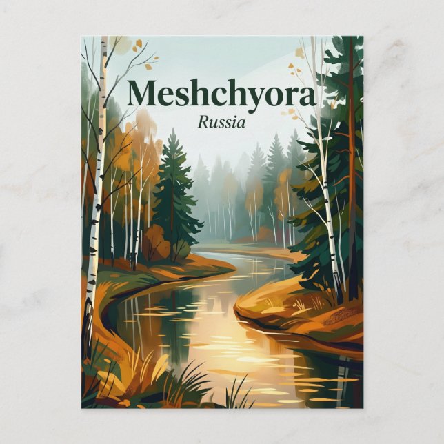 Meshchyora National Park Russia Postcard (Front)