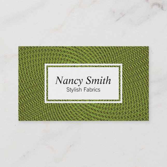 Meshing | Green Business Card (Front)