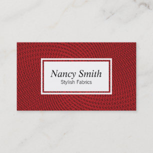 Meshing Red Business Card