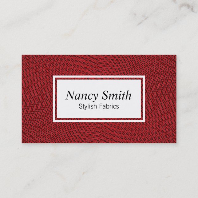 Meshing | Red Business Card (Front)