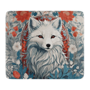 Mesmerising Artic Fox Wildlife  Cutting Board