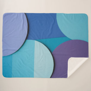 Mesmerising Circles Sherpa Blanket
