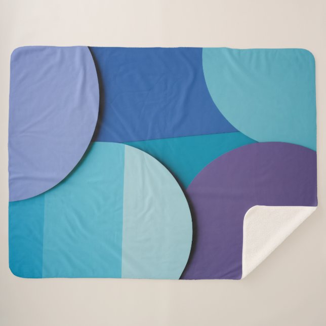 Mesmerising Circles Sherpa Blanket (Front (Horizontal))