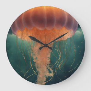 Mesmerising Elegance:Jellyfish-Inspired Wall Watch Large Clock