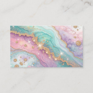 Mesmerising Glitter Opal Background Business Card