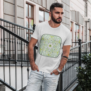 Mesmerising Green Flowers T-Shirt