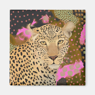 Mesmerising Leopard Magnet