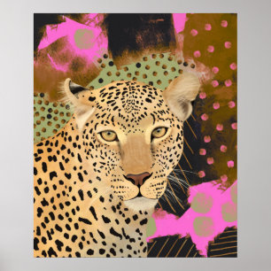 Mesmerising Leopard Poster
