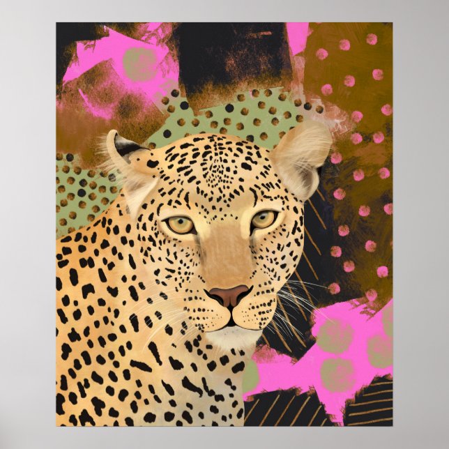 Mesmerising Leopard Poster (Front)